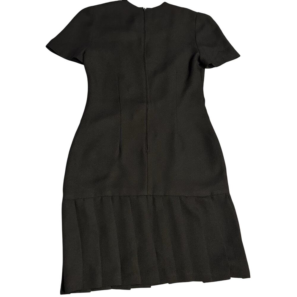 Vtg Ronnie Heller Classic Black Chic Plaided Dress Saks 5th Avenue Womens Size 6